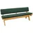DEGAMO Bankauflage 195 x 60 x 10 cm dunkelgrün 2-tlg.