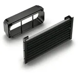 naber gmbh Prime 150 Sockel-Lüftungsgitter Set flow eckig schwarz matt
