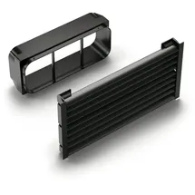 naber gmbh Prime 150 Sockel-Lüftungsgitter Set flow eckig schwarz matt