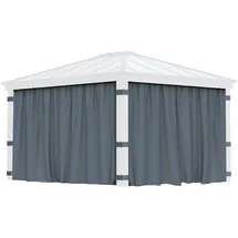 CANOPIA Pavillonseitenteil Dallas 2 Stück 4,09 x 2,12 m Grau