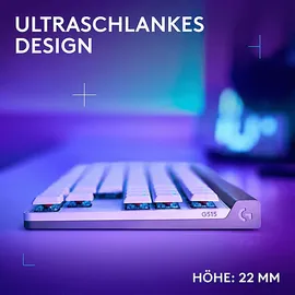 Logitech G515 Lightspeed TKL Tactile-Switches - Kabellose Gaming Tastatur,