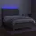 vidaXL Boxspringbett mit Matratze & LED Hellgrau 140x200 cm Stoff