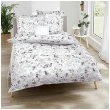 KAEPPEL Interlock Jersey Bettwäsche Enchanted stein 155x220 cm + 80x80 cm - grau