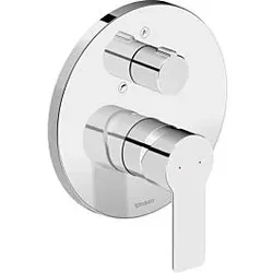 Duravit D-Code Wannenarmatur DC5210018010 Unterputz, Keramikmischsystem, Chrom Hochglanz, Ø170 mm