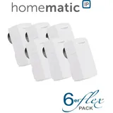 6er Set Homematic IP Heizkörperthermostat - kompakt Inkl. Demontageschutz-H