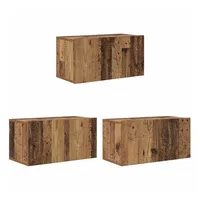 VidaXL TV-Schränk 3 pcs Braun 60 x 30 x