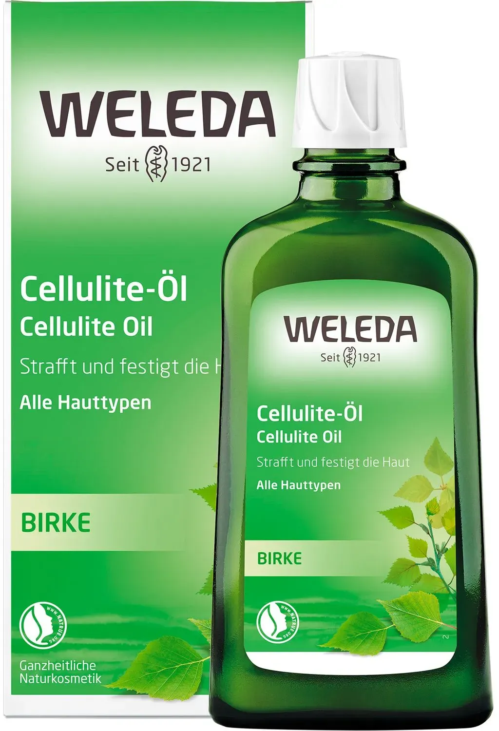 Weleda Cellulite-Öl Birke - glättet, strafft und verbessert das Hautbild bei regelmäßiger Massage