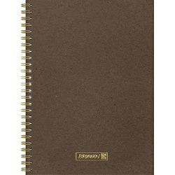 Brunnen Notizbuch Wire-O A5 dotted chocolat