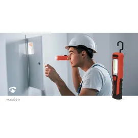 Nedis Arbeitsleuchte - 4 W - Batteriebetrieben - 5 V DC - Eingebautes Lithium Ion - Wiederaufladbar - Lichtdauer: 5 h - 300 lm - Lichtbereich: 20 m