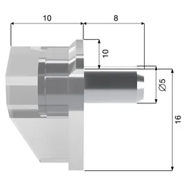 SOTech Bodenträger 50 Stück 5 mm 10 mm