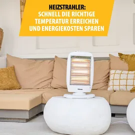 Tristar KA-5129 Halogenstrahler 400 W, 800 W, 1200 W 38 m3 Weiß