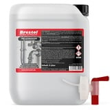 BRESTOL® Abflussreiniger 5 Liter mit Auslaufhahn - Rohrreiniger flüssiger Abflussreiniger Abflussfrei Haar-weg gegen Rohrverstopfung im Rohrsystem schonend für Dichtungen & ohne Dampfentwicklung