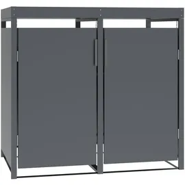 DEGAMO Mülltonnenbox ULM 132 x 124 cm anthrazit