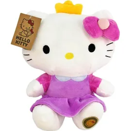 Joy Toy AG Hello Kitty - Prinzessin Plüsch pink 25 cm in wiederverwendbarem Kartontäschchen