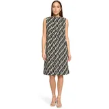 Betty Barclay Sommerkleid A-Linien Schwarz/Beige 46