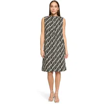 Betty Barclay Sommerkleid A-Linien Schwarz/Beige 46