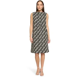 Betty Barclay Sommerkleid A-Linien Schwarz/Beige 46