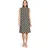 Betty Barclay Sommerkleid A-Linien Schwarz/Beige 46