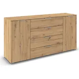 OTTO home Kombikommode 160 x 81 x 42 cm Eiche Artisan / Braun