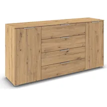 OTTO home Kombikommode 160 x 81 x 42 cm Eiche Artisan / Braun