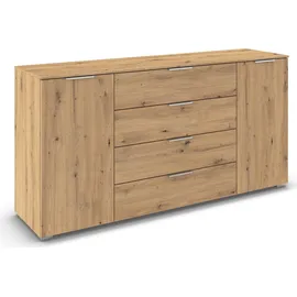 OTTO home Kombikommode 160 x 81 x 42 cm Eiche Artisan / Braun