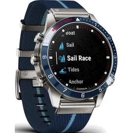 Garmin MARQ Gen2 Captain Silikonarmband blau