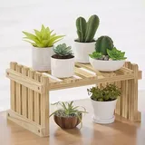 Schwebendes Fenster-Blumenregal, Aufbewahrungsregal, Gartenregal, Massivholz, Fenster-Blumenregal für Balkon, Heimdekoration (eine Ebene, 30 cm, Khaki)