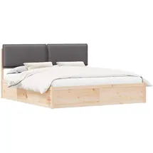 vidaXL Bettgestell 180 x 200 cm Dunkelgrau