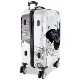 monzana Trolley 4-Rollen 75 cm / 98 l gemustert