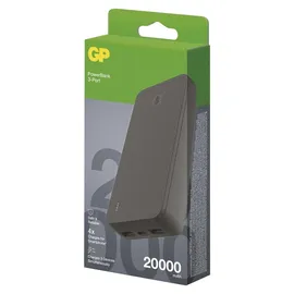 GP Powerbank 20000 mAh LiPo USB-A, USB-C® Grau