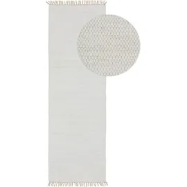 benuta Baumwollteppich Tom Creme 200x300 cm Skandinavisch Wohnzimmerteppich Baumwolle Rechteckig - Weiß