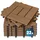 CASARIA Holzfliesen Klassik Braun 22 x 22 cm