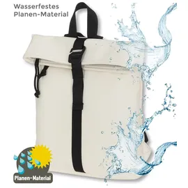 New Rebels Tim Fashion small Damenrucksack Creme Weiss/Schwarz