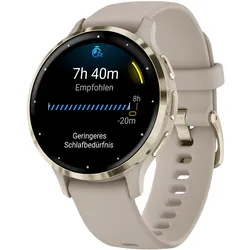 Garmin 010-02785-02 Venu 3S Fitness Smartwatch Beige/Softgold