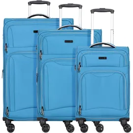 d & n Travel Line 9204 Koffer-Set 3-tlg. polyester/blau