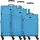 d & n Travel Line 9204 Koffer-Set 3-tlg. polyester/blau