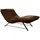 W.Schillig Relaxliege daily dreams Leder 95 x 91 x 170 cm Braun mit Kissen