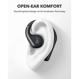 Soundcore BY ANKER AeroFit, Open-ear Kopfhörer Bluetooth Nachtschwarz