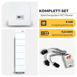 RCT POWER Storage DC Hybrid-Wechselrichter mit RCT POWER Battery | Hochvolt-Speichersystem | 3-phasig | 11,5 kWh | 6 kW