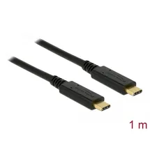DeLock USB 3.1 Gen 2 (10 Gbps) Kabel Type-C zu Type-C 1 m PD 3 A E-Marker