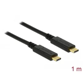 DeLock USB 3.1 Gen 2 (10 Gbps) Kabel Type-C zu Type-C 1 m PD 3 A E-Marker