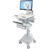 Ergotron Wagen für LCD-Display / PC-Ausrüstung - medizinisch - Aluminium, verzinker Stahl, Notebookwagen, Grau