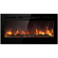 Divina Fire - Elektrischer Kamin, Eingebauter Wandkamin Chicago L101,6 X T14 X H54,6