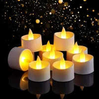 LQTSLFM LED Teelichter 12 Stück LED Teelicht Flackernd Teelichter Batterie Flammenloses Realistische Tea Lights Extra Lange 200+ Stunden für Hochzeit, Partys, Halloween, Weihnachten, Wohnaccessoires