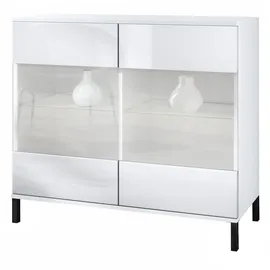 Vladon Bari Büroschrank 92,5 x 83,5 x 35 weiß