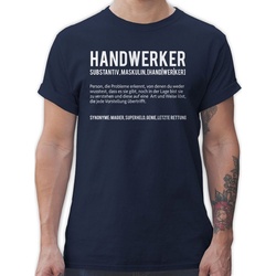 Shirtracer T-Shirt »Handwerker - Handwerker Geschenke - Herren Premium T-Shirt« thirt handwerk - tshirt handwerker - arbeitstshirts blau S