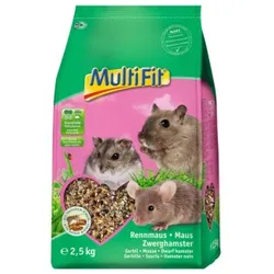 MultiFit Nagerfutter für Maus, Rennmaus und Zwerghamster 2,5 kg