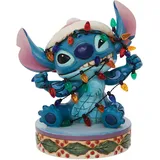 Enesco Disney Traditions Stitch In Lights Figurine