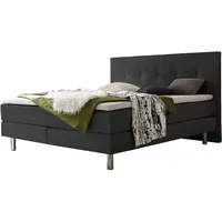 Hasena Fleur Boxspringbett 140-180 cm Anthrazit, Liegefläche:160 x 200