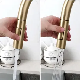 REA Eco Fresh Brush Küchenarmatur Gold